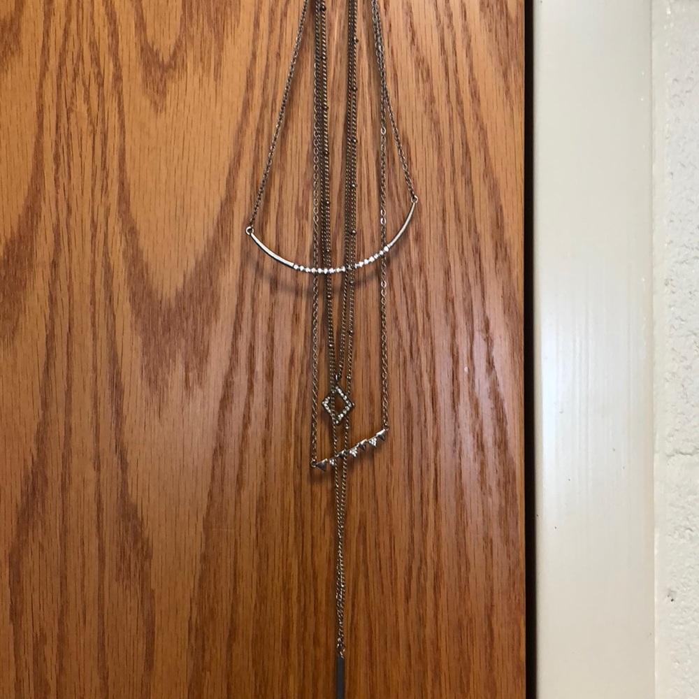 Long tiered necklace